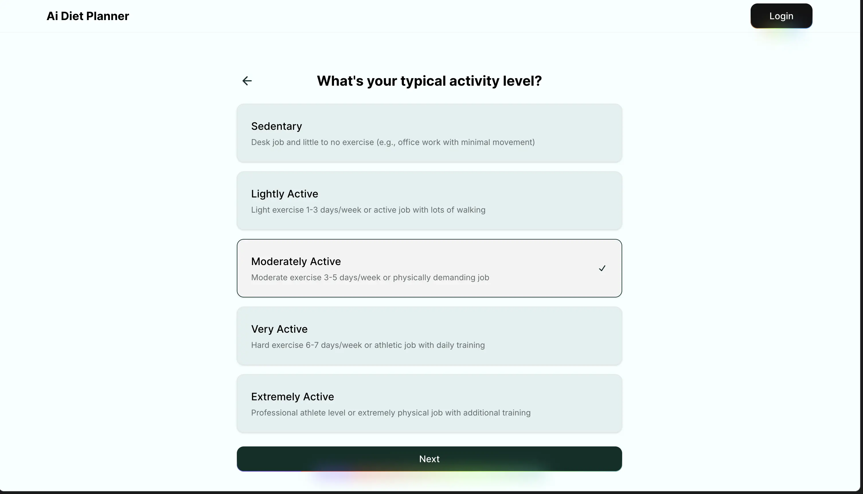 AI Personalized Diet Planner - Screenshot 3