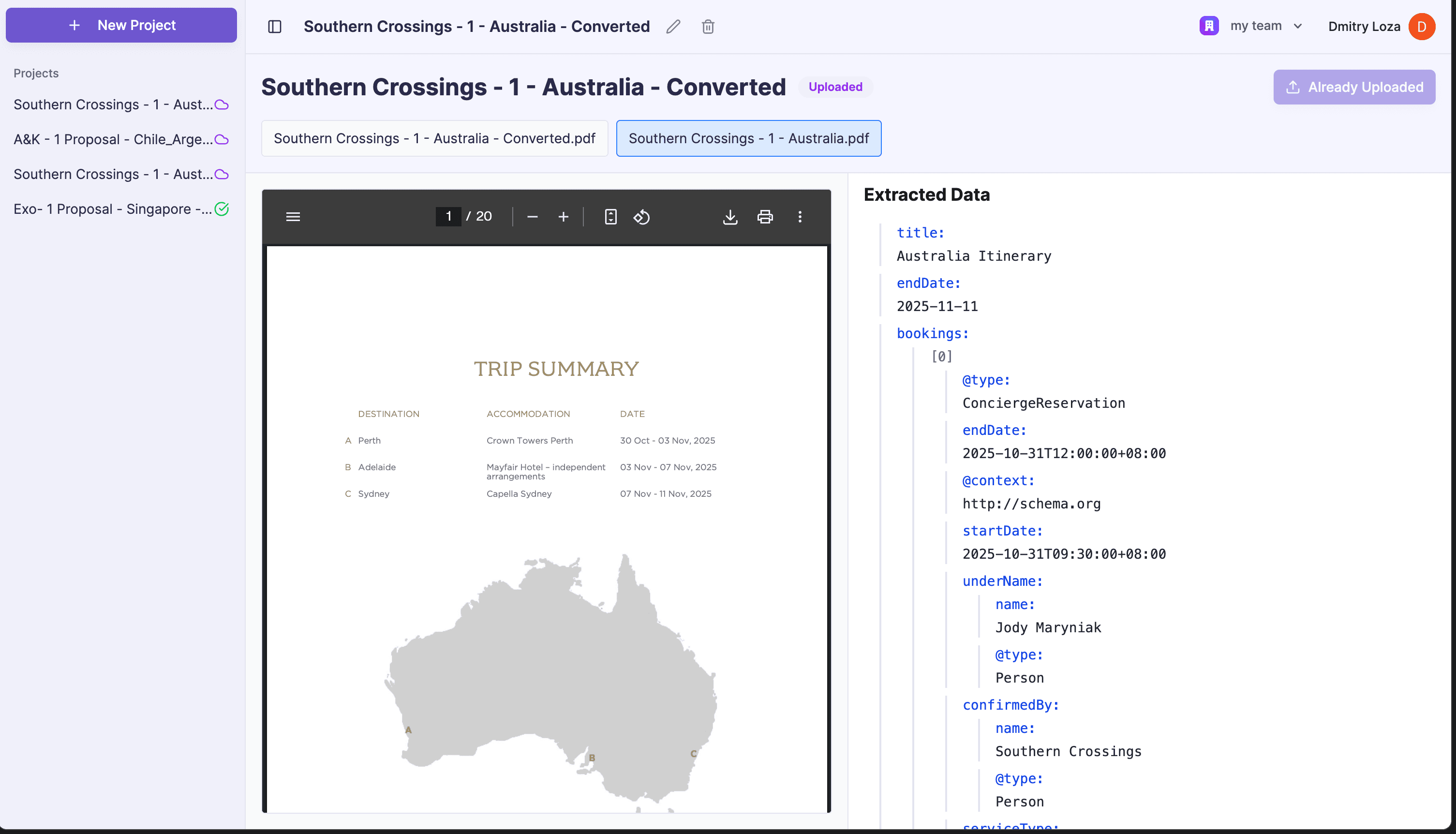 AI Travel Proposal Converter - Image 1