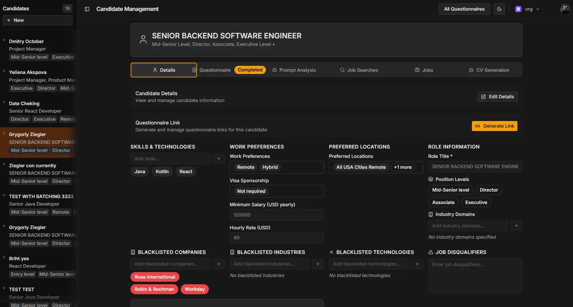 AI Job scrapper & Application - Screenshot 3