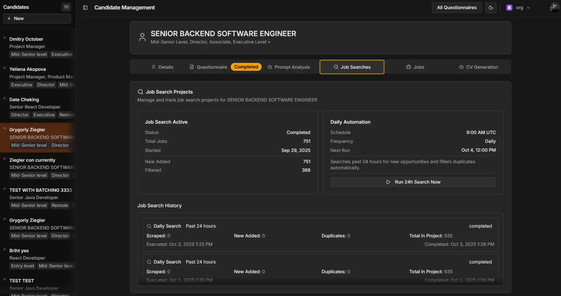 AI Job scrapper & Application - Screenshot 6
