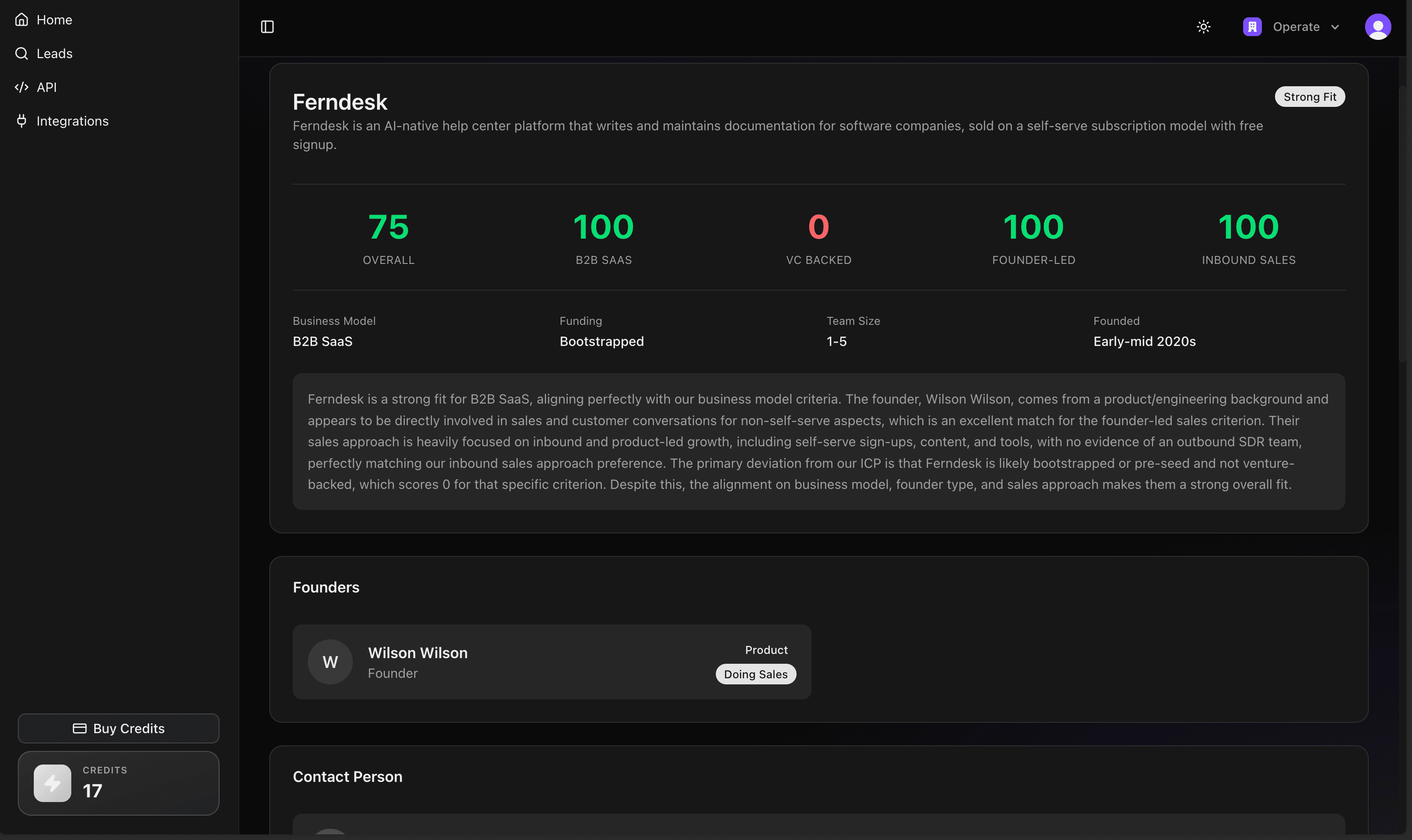 AI Lead Qualification Agent - Screenshot 1