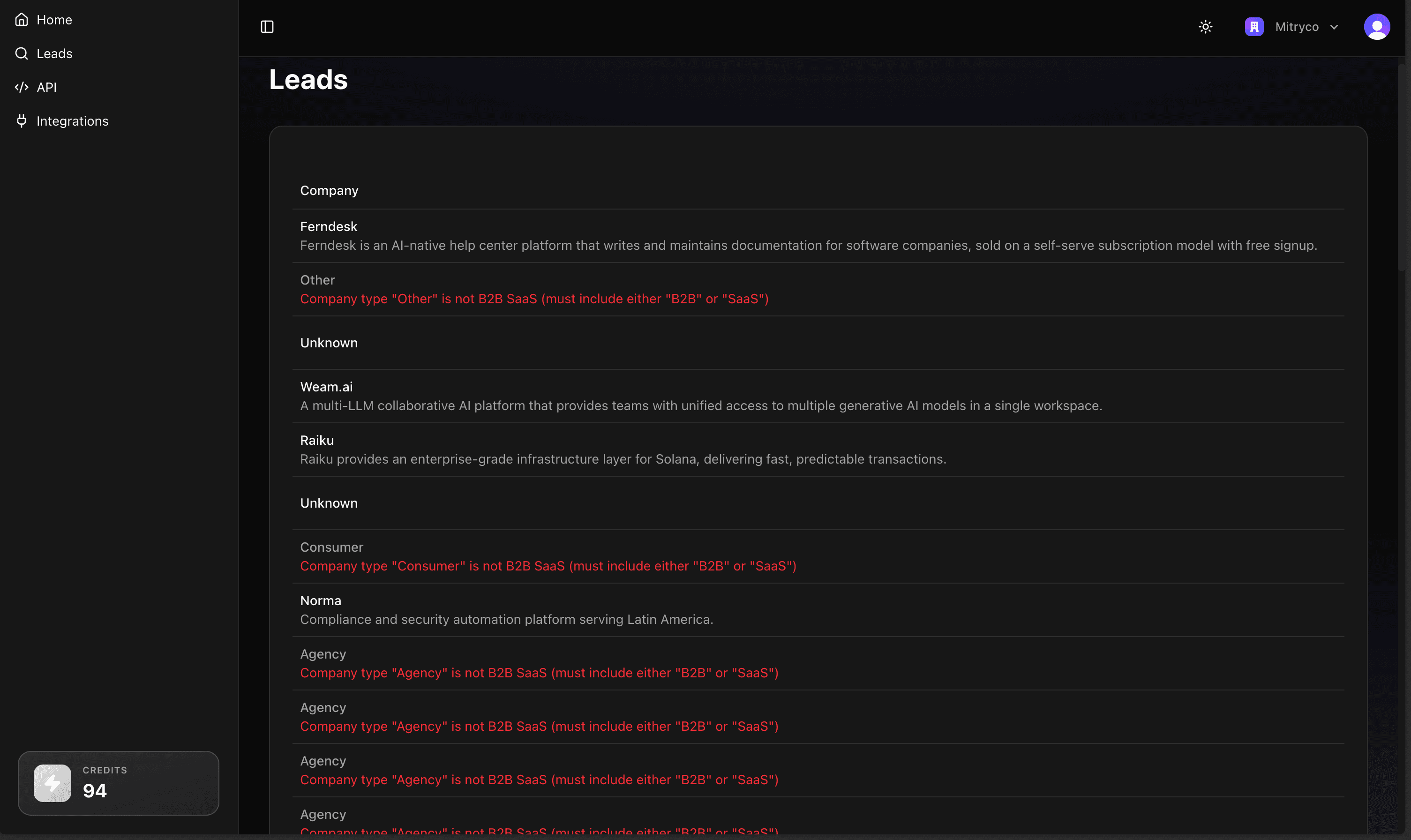 AI Lead Qualification Agent - Screenshot 3