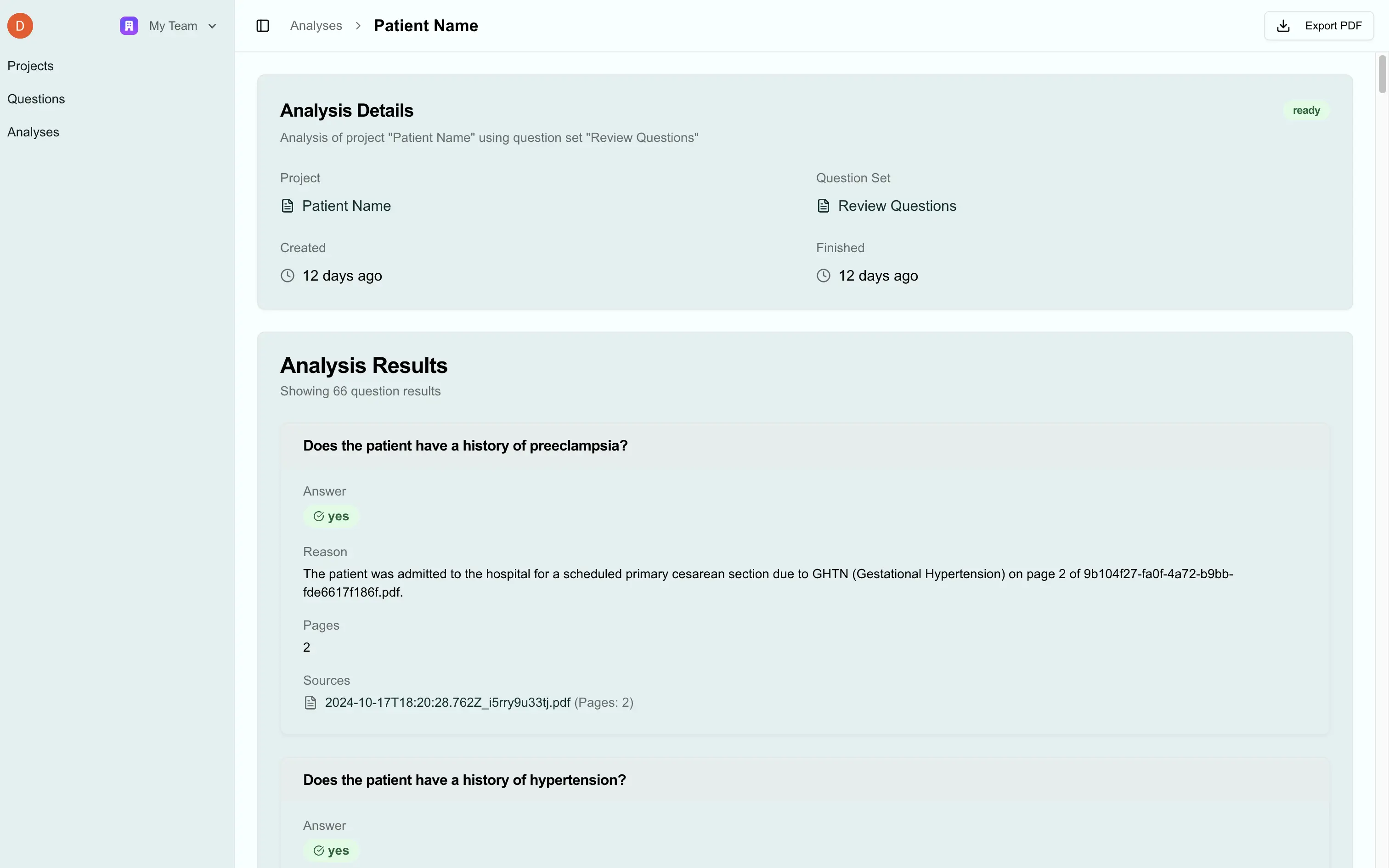 AI Medical Records Analyzer - Screenshot 6