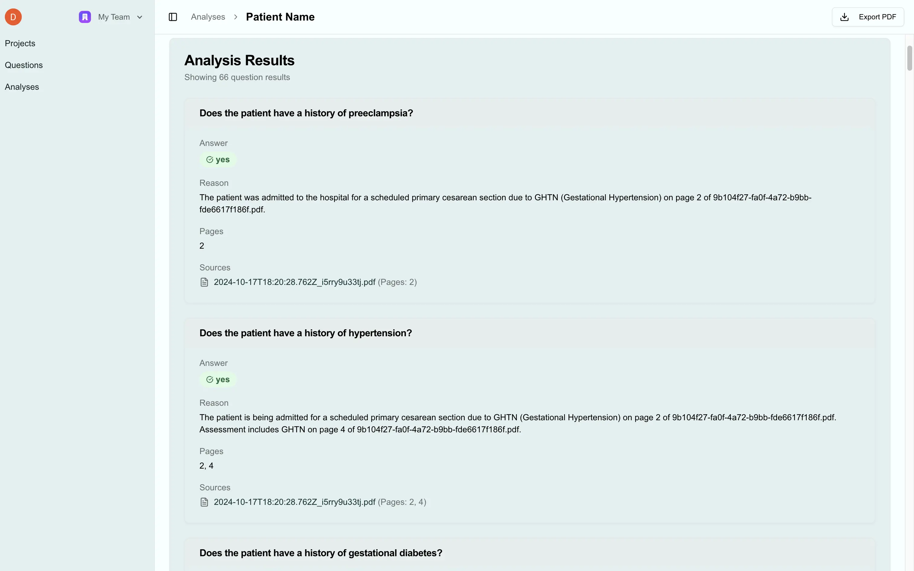 AI Medical Records Analyzer - Screenshot 5