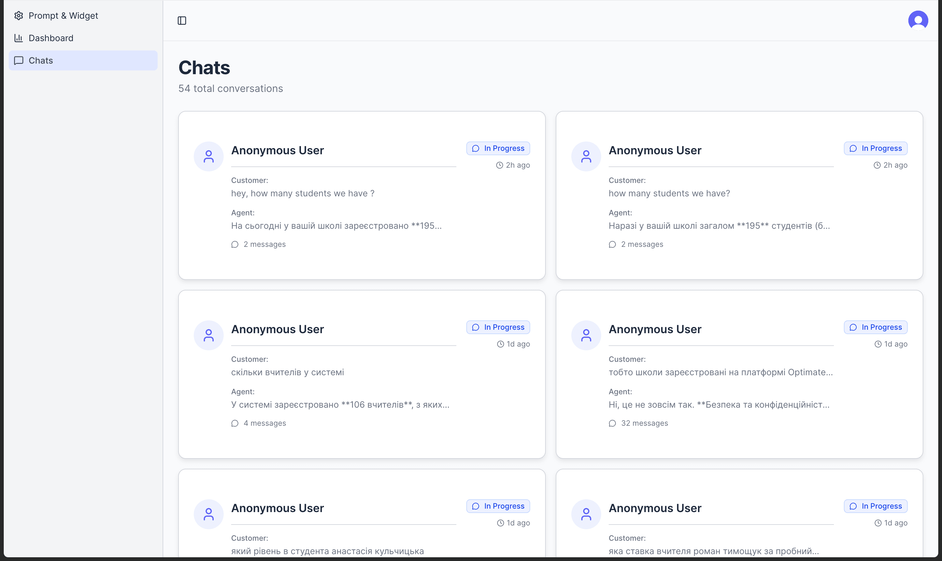 AI Business Assistant for Language Schools - Screenshot 3