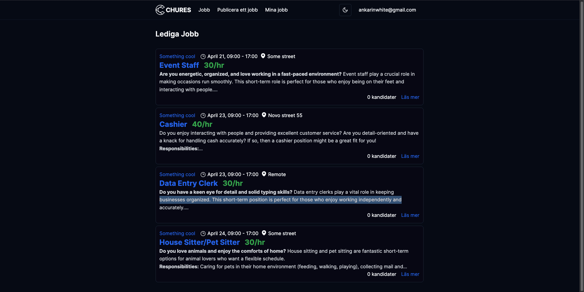 Student Job Recruitment App