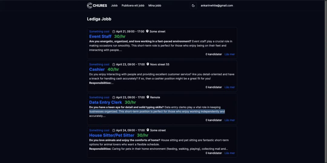 Student Job Recruitment App