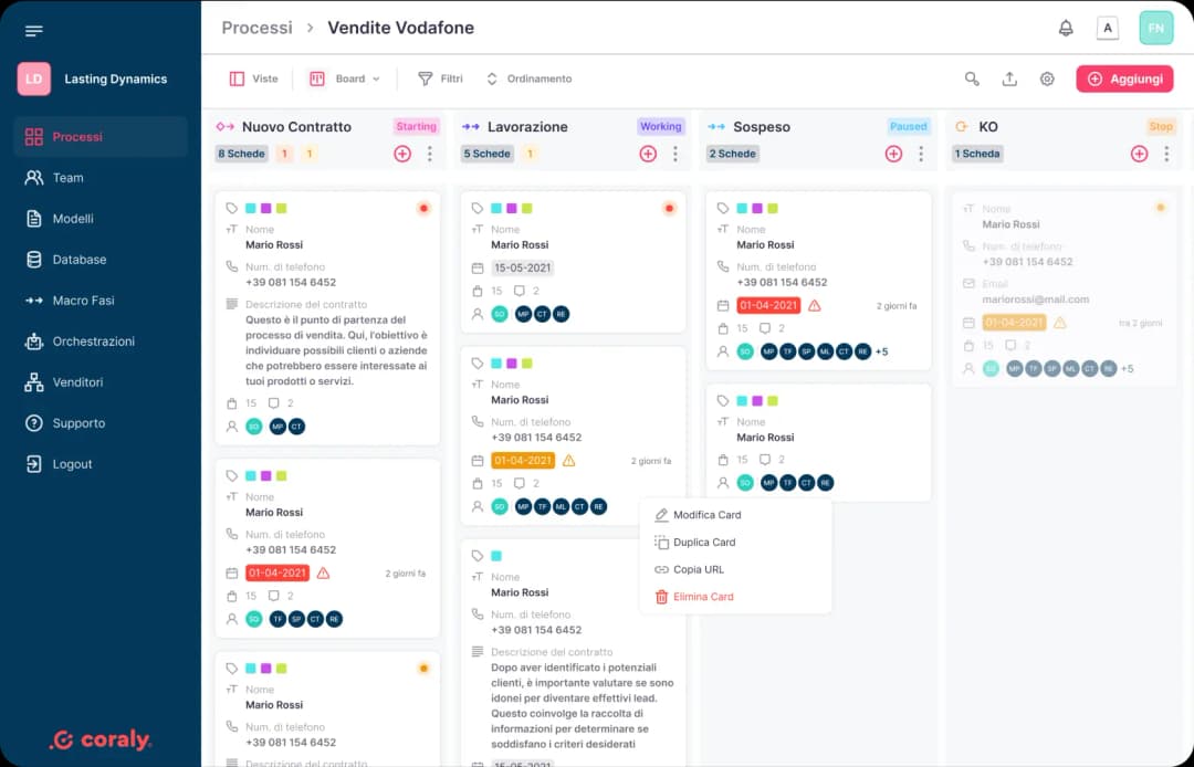 Sales & Workflow CRM System