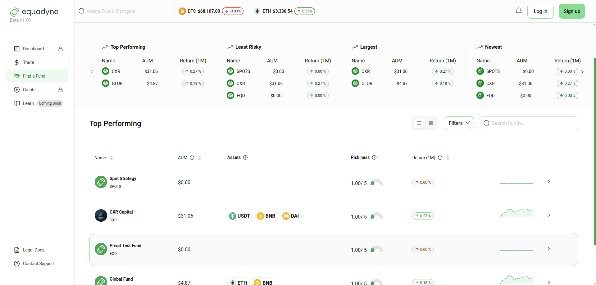DeFi Investment Platform