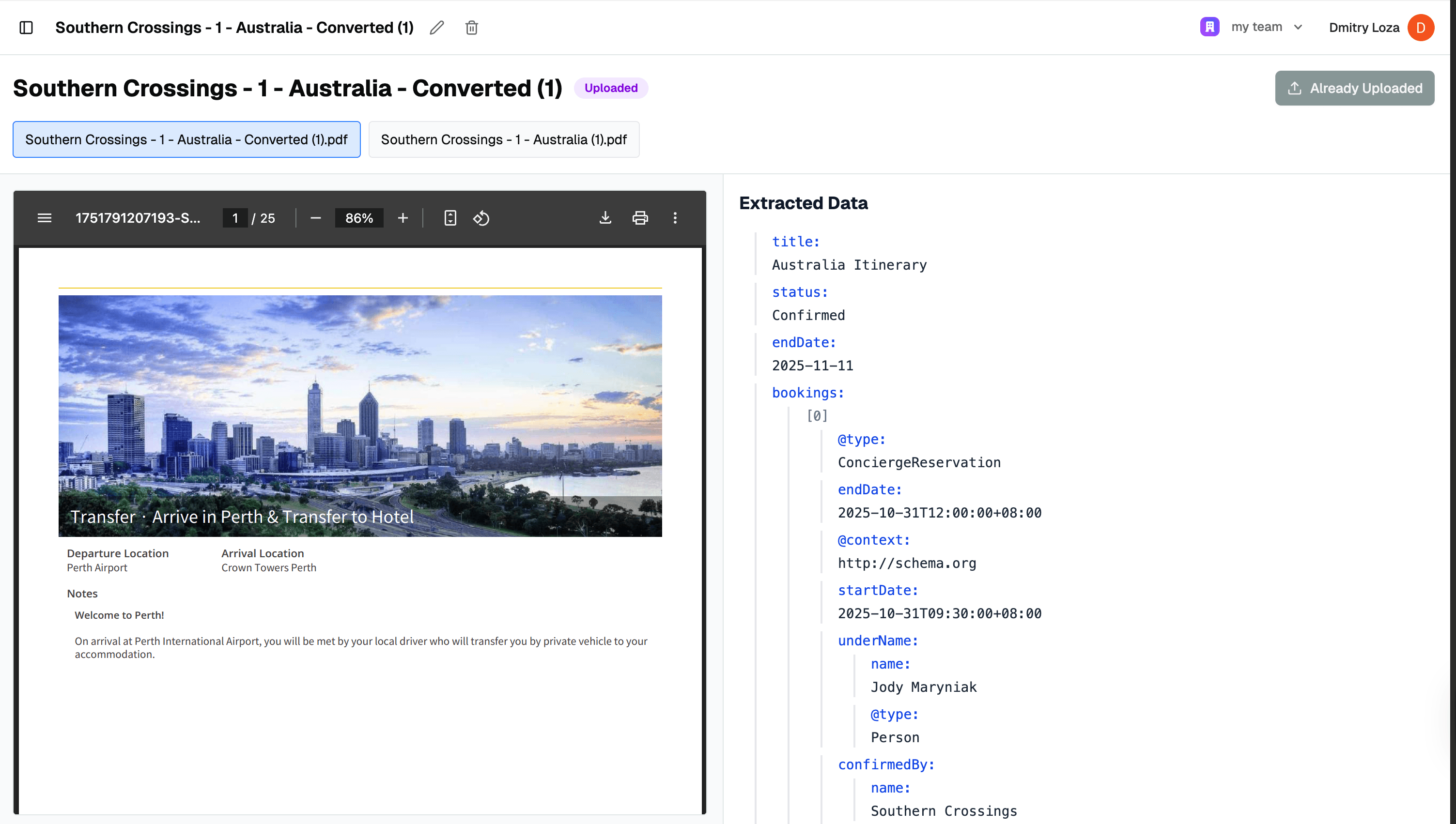 AI Travel Proposal Converter