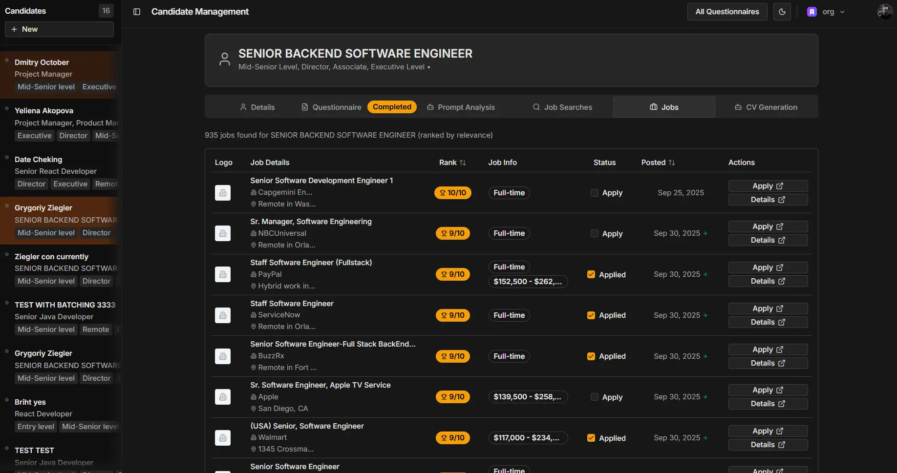 AI Job scrapper & Application