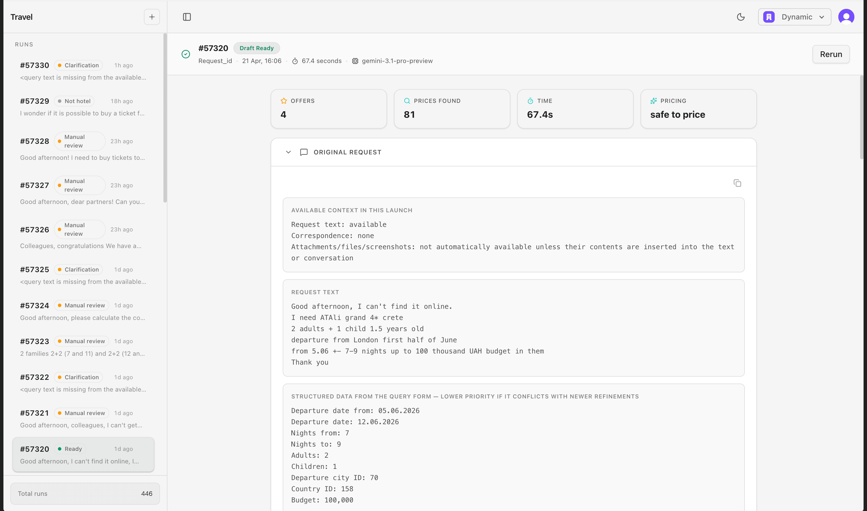 AI Quoting Agent for Travel Agencies - Screenshot 2