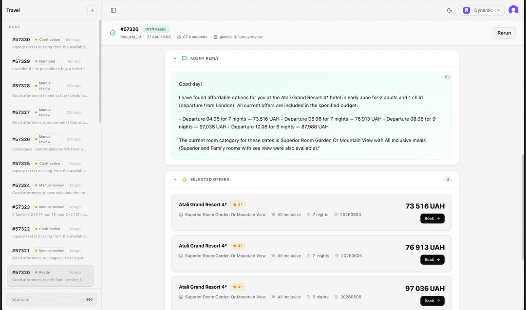 AI Quoting Agent for Travel Agencies